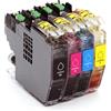 4 Cartucce Brother LC-3213 Multipack Nero + Colore compatibile
