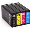 4 Cartucce Epson T7905 Multipack Nero + Colore compatibile