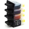 4 Cartucce Brother LC-900 Multipack Nero + Colore compatibile