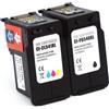 2 Cartucce Canon 5225B006 Multipack Nero + Colore compatibile per Canon PIXMA MG2150