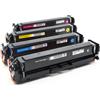 4 Toner Hp 201X-SERIE Multipack Nero + Colore compatibile