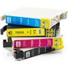 4 Cartucce Epson T0555 Multipack Nero + Colore compatibile