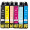 6 Cartucce Epson T0797 Multipack Nero + Colore compatibile per Epson STYLUS PHOTO PX830FWD