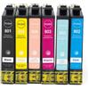 6 Cartucce Epson T0807 Multipack Nero + Colore compatibile per Epson STYLUS PHOTO PX830FWD