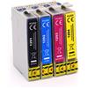 4 Cartucce Epson T1295 Multipack Nero + Colore compatibile per Epson STYLUS SX230