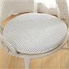 Waigg Kii Cuscino rotondo per sedia da pranzo, cucina, cuscino antiscivolo per patio, per interni ed esterni, ufficio e giardino (35 x 35 cm, bianco)