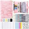 Yijian Budget Binder, Cash Envelopes for Budgeting, Money Organizer forA6 PU agenda budget raccoglitore di budget tabella (Rosa)