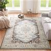 CHOSHOME Tappeto Soggiorno Classico Tappeti Soggiorno Tappeti Camera da Letto Tappeti Vintage Salotto Grandi Dimensioni Tappeto Pelo Corto Orientale Tappeto Stile Antiscivolo Marrone 120X170CM