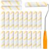 winbest Rullo Per Pittura, 20 Pezzi Rullo Pittura Muro, Rulli per Dipingere 15 cm, Rulli per Vernice con Manico, Vernice Bianca Muro e Strumenti per Tinteggiare Decorazioni Casa, Decorare le Pareti