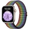 CeMiKa Cinturino di Intrecciato Compatible per Apple Watch 45mm 46mm 44mm 49mm, Sport Nylon Ricambio Elastica Cinturini per iWatch Series 11 10 9 8 7 6 5 4 SE Ultra 3 2 1, Donna Uomini