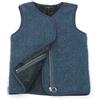 FEOYA - Gilet invernale in pile per bambini e bambine, traspirante, 2-9 anni Blu 7-8 Anni