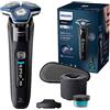 Philips Shaver Series 7000 - Rasoio elettrico uomo, umido e asciutto, rifinitore a scomparsa, base ricarica, custodia da viaggio, capsula e cartuccia Quick Clean (Modello S7886/55)