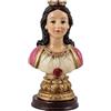 DRW Busto Potenza Maria Lionza in resina dipinta a mano 6 x 5 x 12 cm
