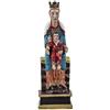 DRW Figura di Madonna Romana in Resina Dipinta a Mano 6x6x15 cm