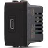 MAPAM PRESA CARICABATTERIA USB C 5V 2,4A SERIE ART COMPATIBILE LIVING MAPT1US-MAP836N