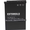 EXTENSILO 1x batteria compatibile con Nikon CoolPix S70, S640, S710, S800c, S6300, S8000 fotocamera digitale DSLR (1000mAh, 3,7V, Li-Ion)