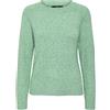 Vero Moda Vmdoffy LS O-Collo Blusa Ga Noos Maglione Lavorato a Maglia, Verde Brillante, S Donna