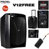Proel V12FREE Sistema audio completo Trolley a batteria Cassa Attiva 400w