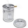 Balvi Posacenere GARBAGE secchio con coperchio in metallo cod.26859