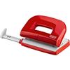 Novus E 210 - Perforatore, capacità 10 fogli, passo 8 cm, colore: Rosso/Grigio