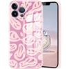 Yoedge Glitter Cover per iPhone SE 2022/7 / 8 / SE 2020 4,7, Morbido Silicone Custodie Antiurto, Rigida Originale Case con Moda Disegno, Squishy Paraurti Case Cellulari, Faccina Divertente