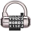 Master Lock lucchetto a combinazione con struttura cromata e gambo in acciaio INOX, 1534DBLK