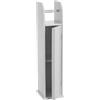 Mobiletto Portarotolo Bagno Armadietto con Porta Rotolo Carta Igienica 18x20x78