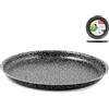 Home Stampo Pizza Antiaderente Stone Tondo Cm36 Utensili da Cucina, Pietra, Antracite, 36 cm