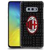 Head Case Designs Licenza Ufficiale AC Milan Rosso E Grigio Modelli Cresta Custodia Cover Dura per Parte Posteriore Compatibile con Samsung Galaxy S10e
