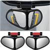 JNNJ 2Pcs Specchietto Cieco 2 in 1, Regolabile Specchietti Retrovisore Grandangolare Rotazione di 360 Gradi, Specchietto in Vetro Laterale Ausiliario Universale per Auto SUV e Camion(Nero)