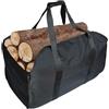 YELAIYEHAO Borsa Porta Legna da Ardere di Alta Qualità, Extra Large, Resistente, Ideale per Camini, Stufe, Campeggio, Spiagge e Paesaggistica - Nero