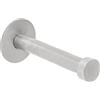 ALLES IM GRIFF Pirwa 1 gancio da parete singolo con piastra di base, profondità 72 mm, acciaio inox spazzolato