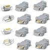 Lewttyer Db9 Presa 9 Pin Adattatore Plug Parallel Serial D-Sub Maschio/Female Solder Connector Plastic Housing Cover 4 Set Maschio E Femmina