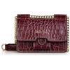 Kate Lee Borsa Mini Tiny Ophelia Cro Melanzana, Tracolla Donna, Bordeaux