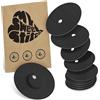 MySweetStitch - 10 x FreeStyle Libre 3 cerotti sensore, Overpatch rotondo Ø 60mm, con foro di ventilazione, cerotto impermeabile, traspirante, delicato sulla pelle, Nero