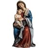 DRW Figura Vergine Maria seduta con bambino alle ginocchia 20x20x50 cm