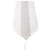 Emma Barclay Runner con nappe Eclat - Runner con nappe, 33 x 183 cm, colore: Bianco