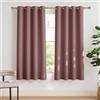 PONY DANCE Tende Oscuranti per Interni Termiche con Anelli per Salotto Tenda Cameretta Bambini Curtains Soggiorno Moderne 2 Pezzi L 140 x A 175 cm, Rosa Selvatica