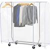 Ruibo Custodia trasparente per appendiabiti, con 2 cerniere resistenti, impermeabile e antipolvere, misura S: 119,9 x 50,8 x 152,4 cm