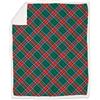 Daunex Caldo Plaid Morbidotto Light Invernale Morbida Coperta Plaid Divano Pile 130x160 cm, Coperta Calda British Verde