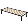 Baldiflex Emporio Rete Singola per Materasso Ortopedica in Ferro e Doghe Listelli di Faggio 85 x 195 cm Modello Napoleone