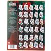 Bucilla Counted Cross Stitch Ornament Kit, 84293 Tiny Stocking, White