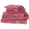 De Witte Lietaer - 199814, Set da bagno in cotone, incl. 2 guanti, 2 asciugamani 50 x 100 cm e 2 teli doccia 70 x 140 cm, Rosa scuro (Fuchsia)