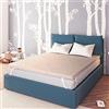 Baldiflex Topper Correttore Materasso Matrimoniale in Memory Foam Fresh Wave, Fodera in Maxicool Sfoderabile, Fresco, Traspirante, ergonomico, antiacaro, 160 x 190 cm h 6 cm