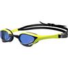 Arena Occhialini da nuoto unisex Cobra Ultra Swipe Racing, per uomini e donne, tecnologia anti-appannamento, lenti in policarbonato non a specchio, blu reale/cyber lime