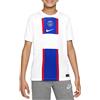 Nike Paris Saint-Germain FC PSG Dri Fit Stadium 3r, T-Shirt Uomo, White/Old Royal/White, M