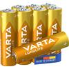 Varta 4106101328 Longlife Batteria Alcalina, Stilo AA LR06, Confezione da 8 Pile Confezione risparmio morbida foil - il design può variare