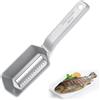 Westmark Desquamatore con vaschetta do raccolta, Alluminio, Rivestimento alimentare, Acciaio inox, 21 x 5,9 x 5,3 cm, Scalex, Argento, 65002260