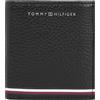 Tommy Hilfiger Portafoglio Uomo Trifold con Scomparto Monete, Multicolore (Black), Taglia Unica