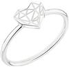 Liebeskind Berlin Anello, 52, acciaio inox, Senza Gemme